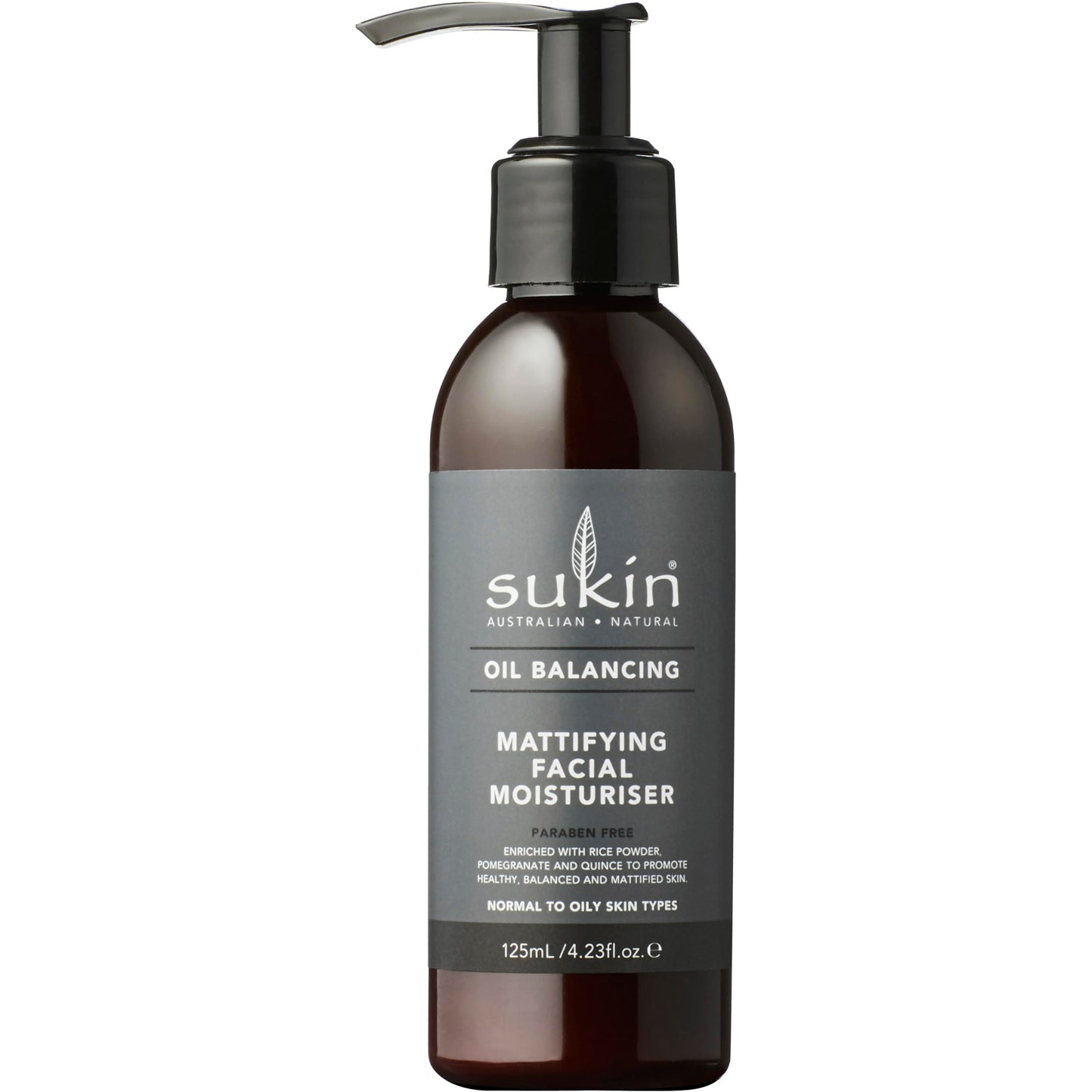 Sukin Oil Balancing Mattifying Facial Moisturizer with Pump, 4.23 Ounce Beauty and Personal Care Sukin