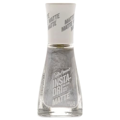 Sally Hansen Insta Dri Matte Metallics, Smokey Silver, 0.31 Fl Oz (Pack of 1) Beauty & Personal Care Sally Hansen