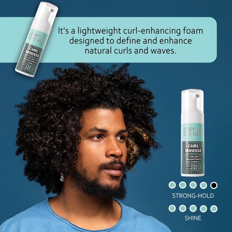 STLO Mousse for Perfect Curls - Radiant Shine with Frizz Control - Lightweight Moisturizing Foam Beauty & Personal Care STLO