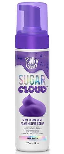 Punky Sugar Cloud Semi-Permanent Foam Hair Color, Poprock - Vibrant Hair Dye for Long-Lasting Color, Easy Application Foam Hair Dye, 6 fl oz. Beauty & Personal Care Punky