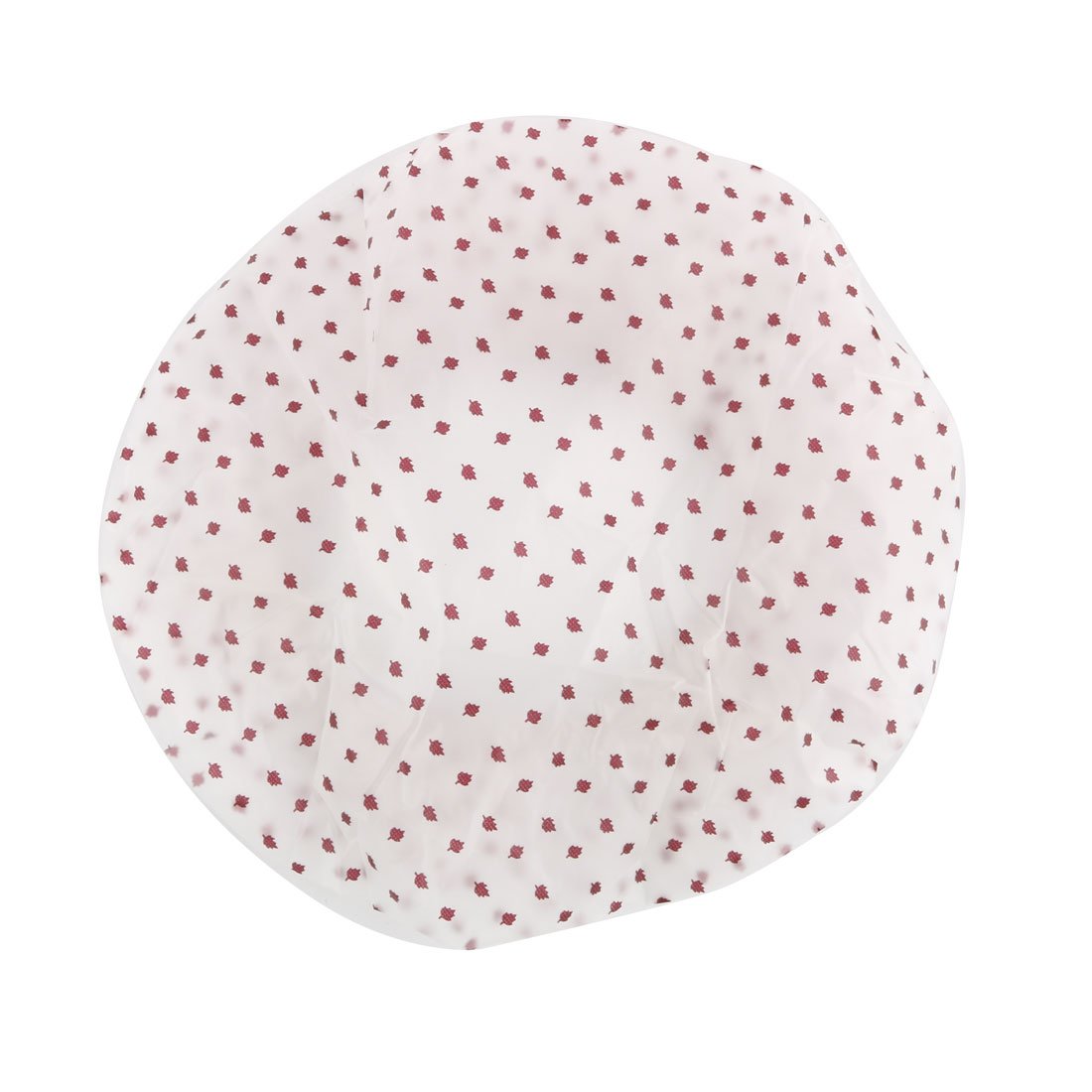 Ruilogod Plastic Leaf Dots Pattern Bathroom Reusable Elastic Water Resistance Shower Hair Cap Hat Burgundy (id: 7be ee0 d37 d5f b5f Beauty and Personal Care Ruilogod
