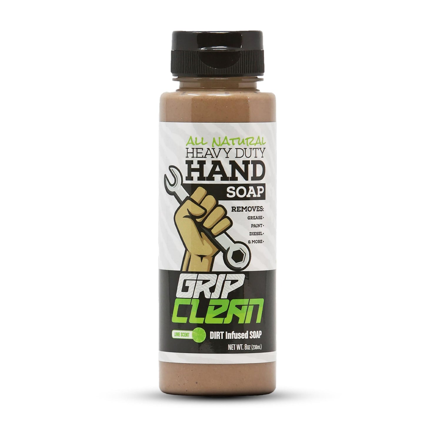 Grip Clean Heavy Duty Hand Cleaner for Mechanics - Natural Pumice & Clay-Infused Technology Removes Grease, Oil & Grime - Moisturizing Liquid Hand Beauty & Personal Care Grip Clean