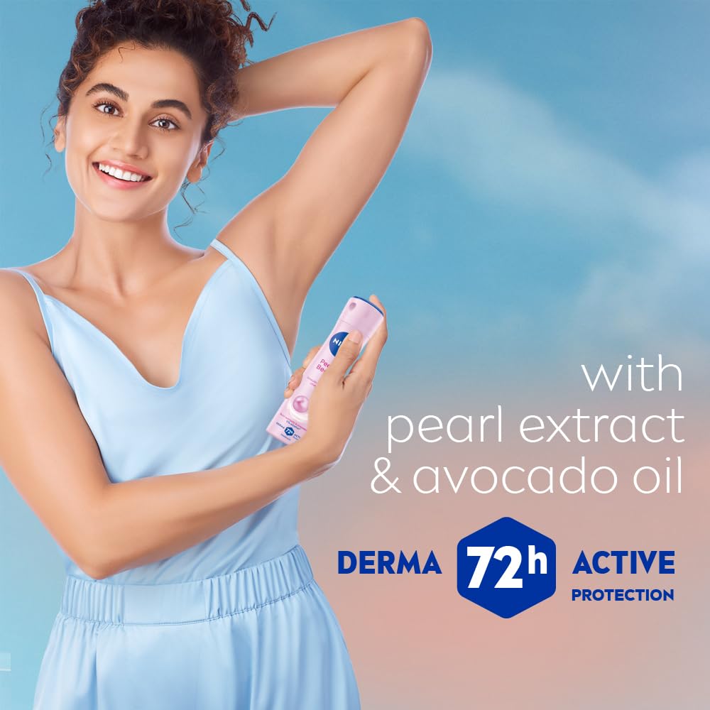 Nivea Pearly And Beauty Deodorant 48Hours, 150Ml Beauty and Personal Care NIVEA