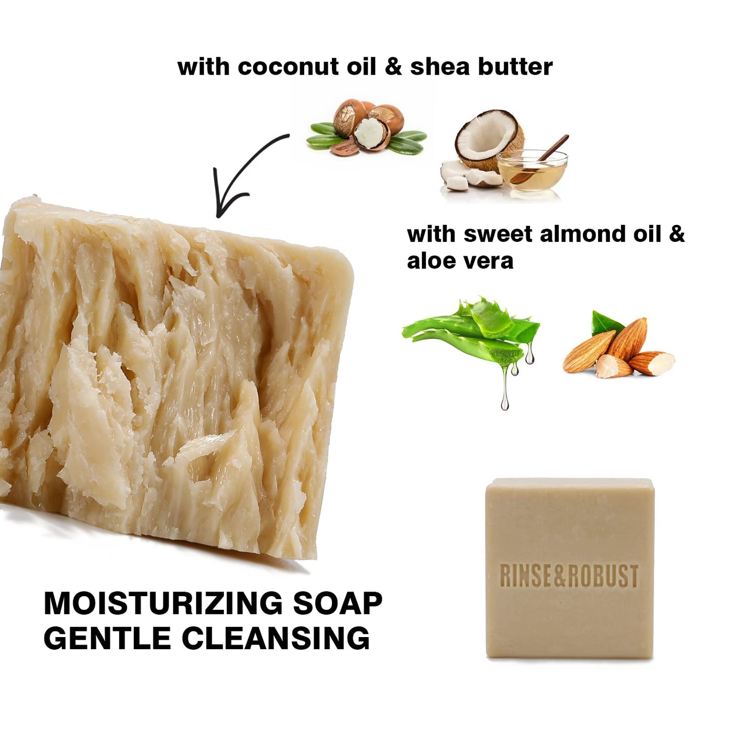 Rinse & Robust Mens Soap Bar Set 6Pcs Natural Cleansing Bar Soap Set Scrub Soap Gift for Men All Skin Type| 6 Different Scents |3.5 oz of 6 Bars Beauty & Personal Care Rinse & Robust