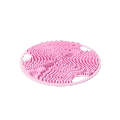 Boie USA Flat Body Scrubber - Soft Silicone-Like Exfoliating Shower Scrubber & Body Cleansing Brush - Stick-to-Wall Loofah Replacement - Antimicrobial Beauty & Personal Care Boie USA