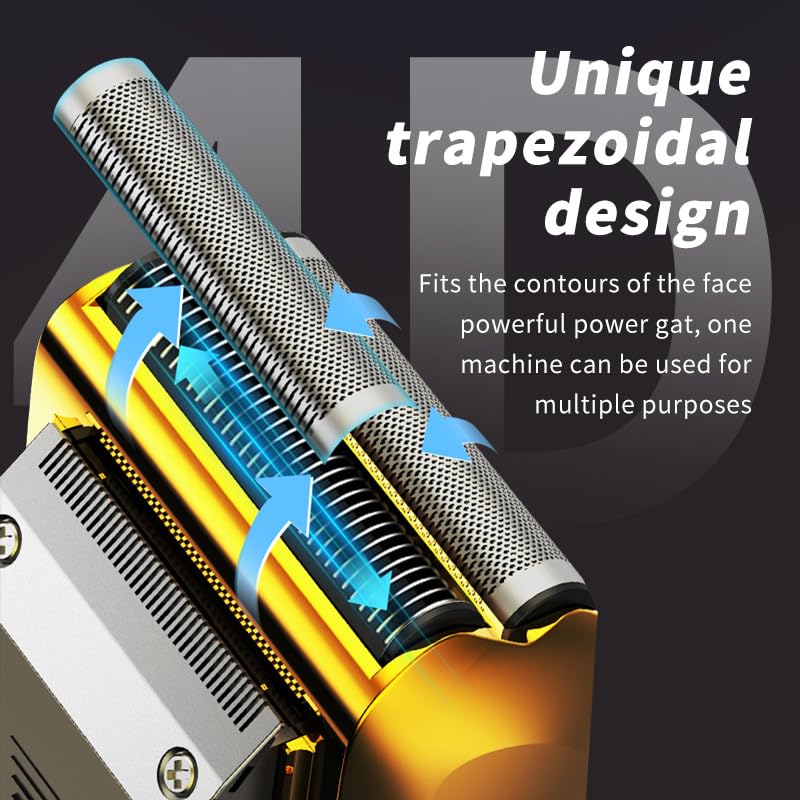 Electric Foil Shavers for Men Smooth & Close Razor for with Pop Up Trimmer Wet Dry Shaving/Travel Lock/LED Display/IPX7 Waterproof Beauty and Personal Care QDKVTNDJZ