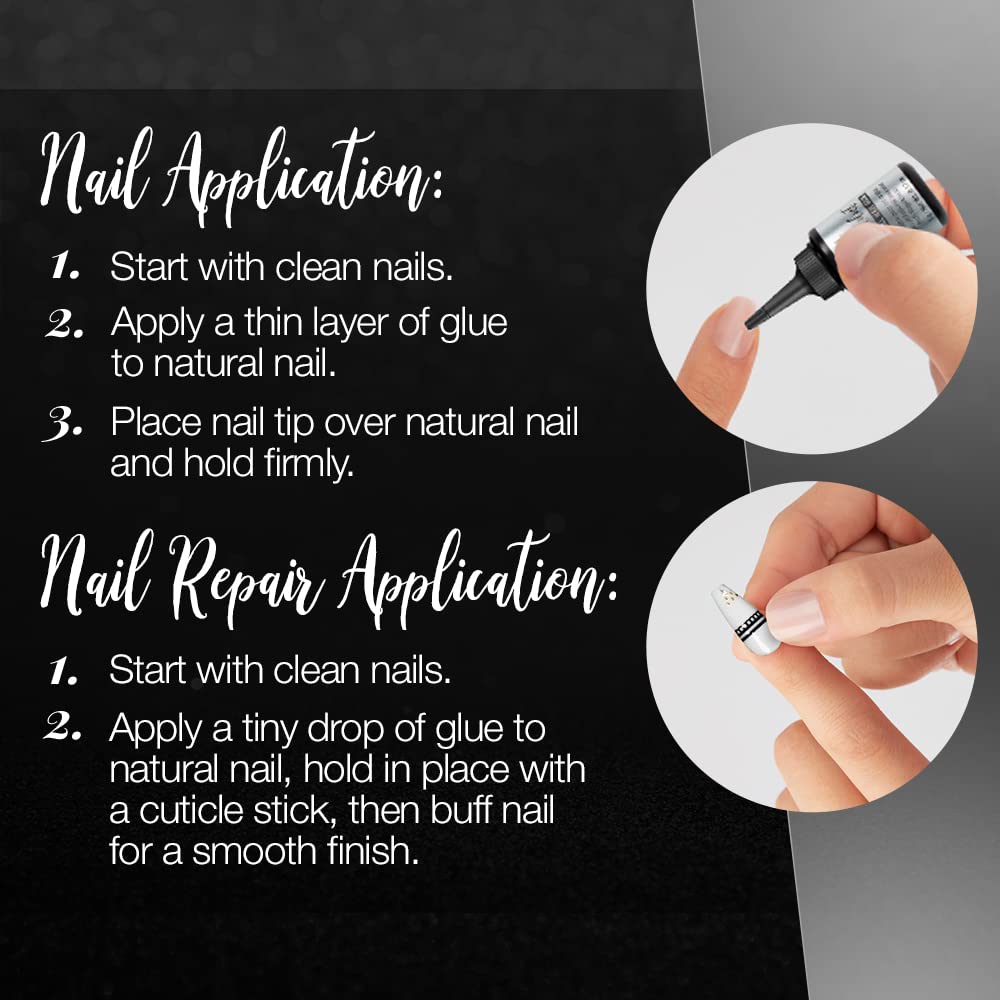 Ardell Professional Nail Glue, Superior Hold, Long-Lasting Adhesive for Fake Nails, Press On Nails & Nail Repairs, Quick-Drying Formula, 5g Beauty & Personal Care Ardell