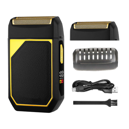 Electric Foil Shavers for Men, Razor for Face - 2 Floating Blades, IPX7 Waterproof, LED Display, Rechargeable,Wet/Dry Hair Beard Trimmer for Travel Beauty and Personal Care QDKVTNDJZ