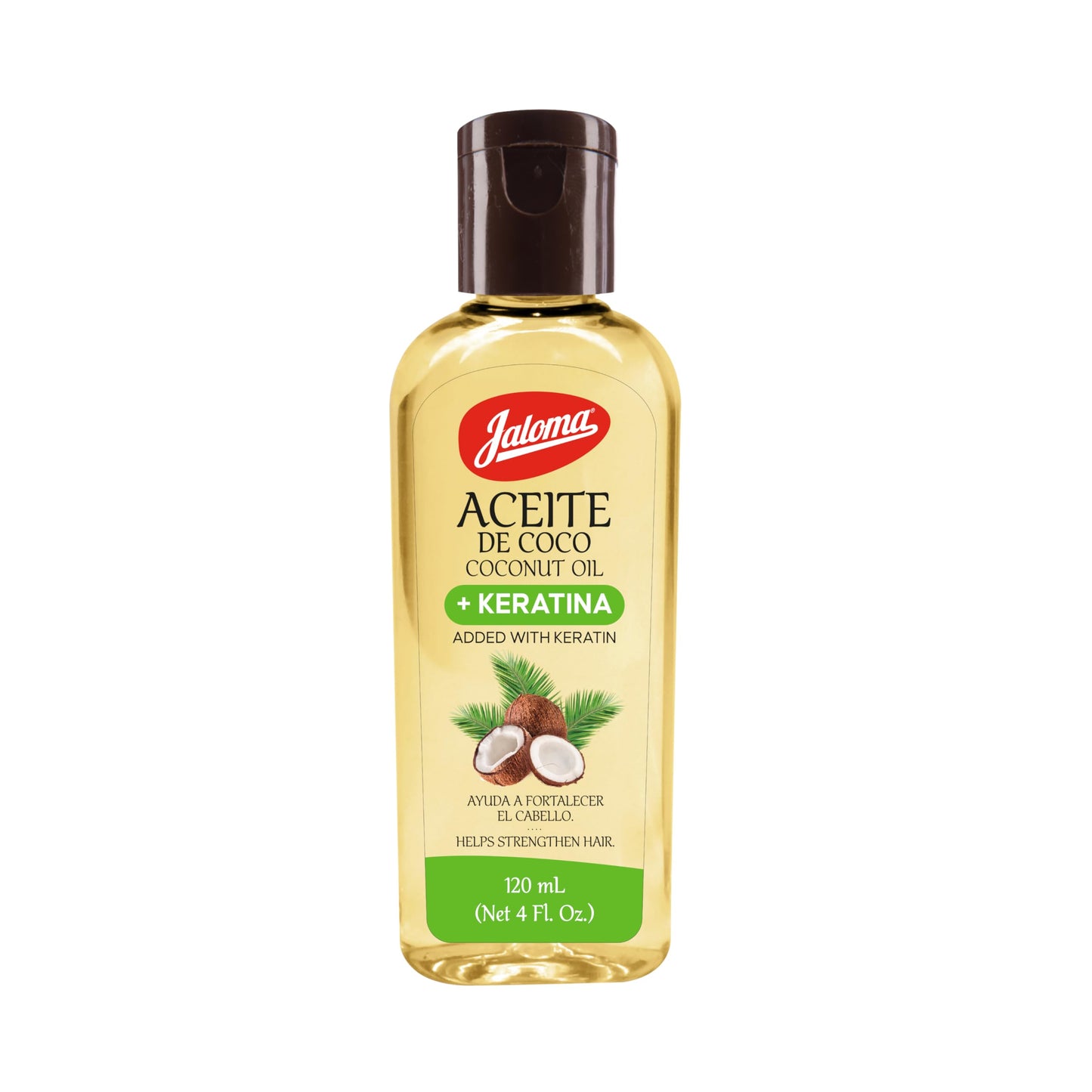 JALOMA Coconut Oil with Keratin to Help Strengthen Hair, 4 Oz Bottle Beauty & Personal Care Jaloma