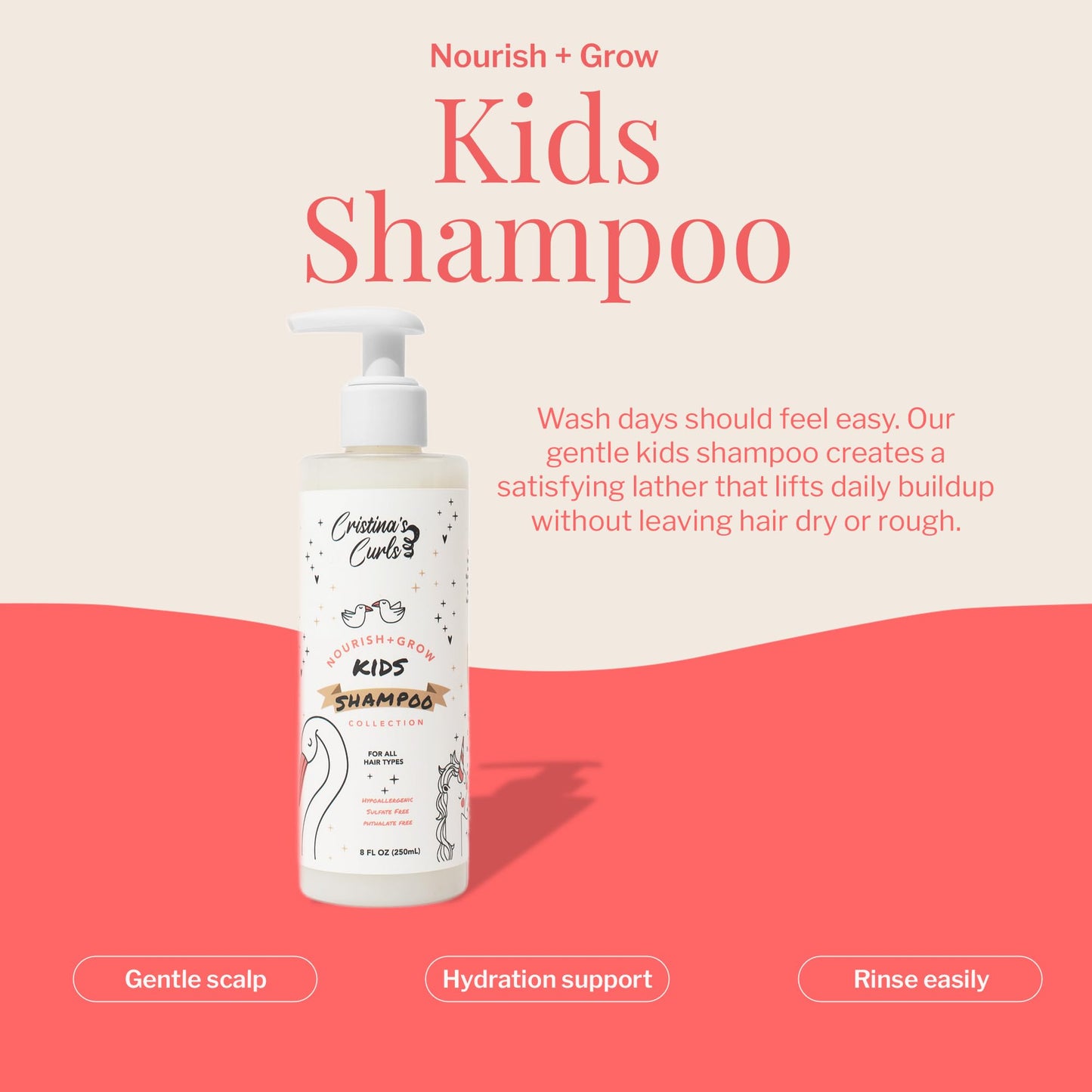 Cristina's Curls Kids Shampoo And Deep Conditioner Set - Gentle Cleanse And Detangling Slip Beauty & Personal Care Cristina's Curls