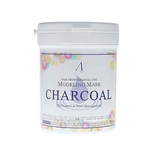 700ml Modeling Mask Powder Pack Charcoal for oily skin & Pore Treatment (New version/Old version) Beauty & Personal Care Anskin