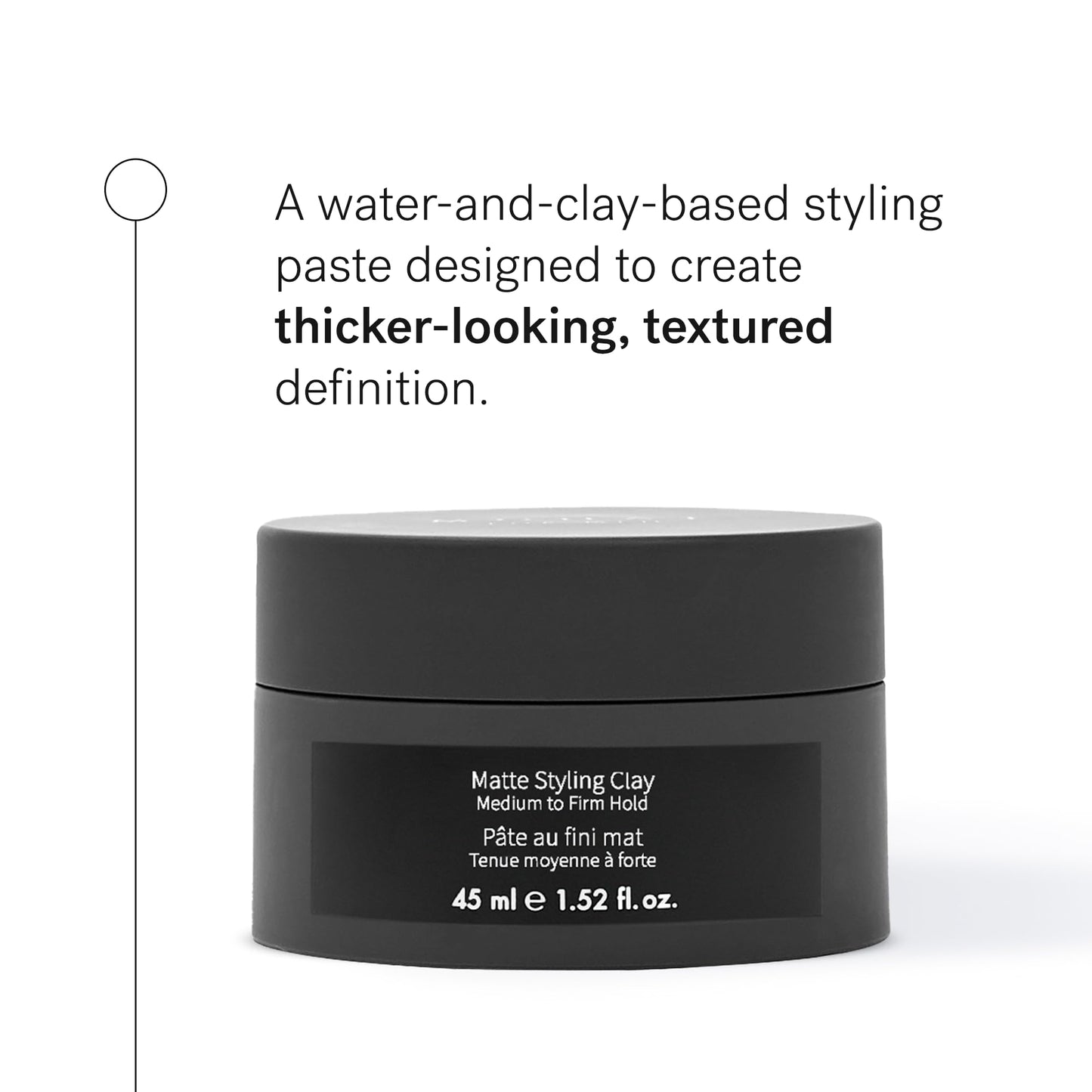 MONAT Matte Styling Clay for Men - Water and Clay-Based Hair Paste to Create Thicker-Looking Hair, Easy-to-Shape Net Wt. 45 ml / 1.52 fl. oz. Beauty & Personal Care MONAT