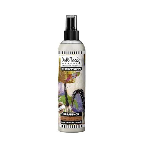 Dollylocks Refreshening Spray for Locs, Braids, Extensions, Dreadlocks | Lavender Lime Peppermint | Plant-based, Residue-free, Sulfate-free | Refresh Beauty & Personal Care Dollylocks