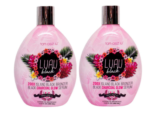 2-PACK Tan Asz U Luau Black 200X Island Black Bronzer Tanning Lotion - Ultra Dark Tanning Accelerator with Skin Hydrating & Smoothing Blend, 13.5 oz Beauty & Personal Care Tan Asz U
