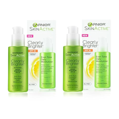 Garnier Clearly Brighter SPF 30 Face Moisturizer with Vitamin C, 2.5 Fl Oz (75mL), 2 Count (Packaging May Vary) Beauty & Personal Care Garnier