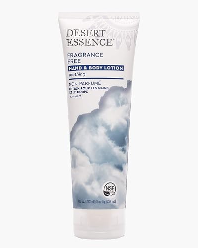 Desert Essence Fragrance Free Hand and Body Lotion, 8 Ounce -- 6 per Beauty & Personal Care Desert Essence