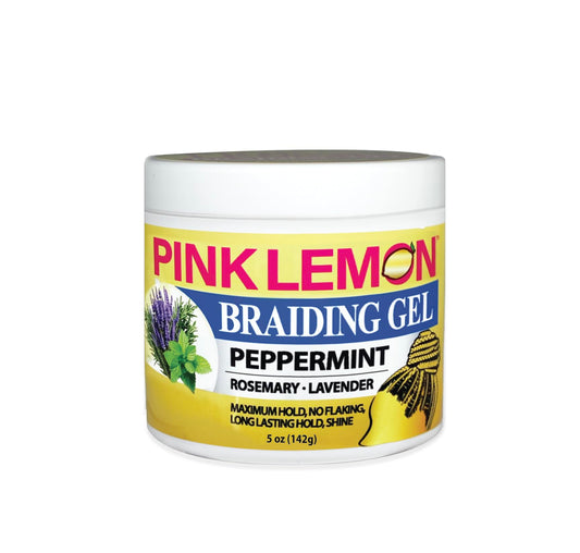 PINK LEMON Braiding Gel Peppermint - Maximum Hold, No Flaking, Long Lasting Hold, High Shine. For Micro, Inter, Dread, Faux, Loc, Twist, Braid, Edge Beauty & Personal Care PINK LEMON