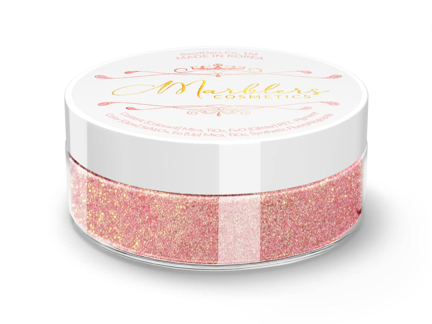 MARBLERS Glitter Mica Powder [Rose Quartz] 0.14oz (4g) | Glitter Mica | Highly Pigmented | Non-Toxic, Vegan, Cruelty-Free | Eyeshadow, Body Butter Beauty & Personal Care MARBLERS