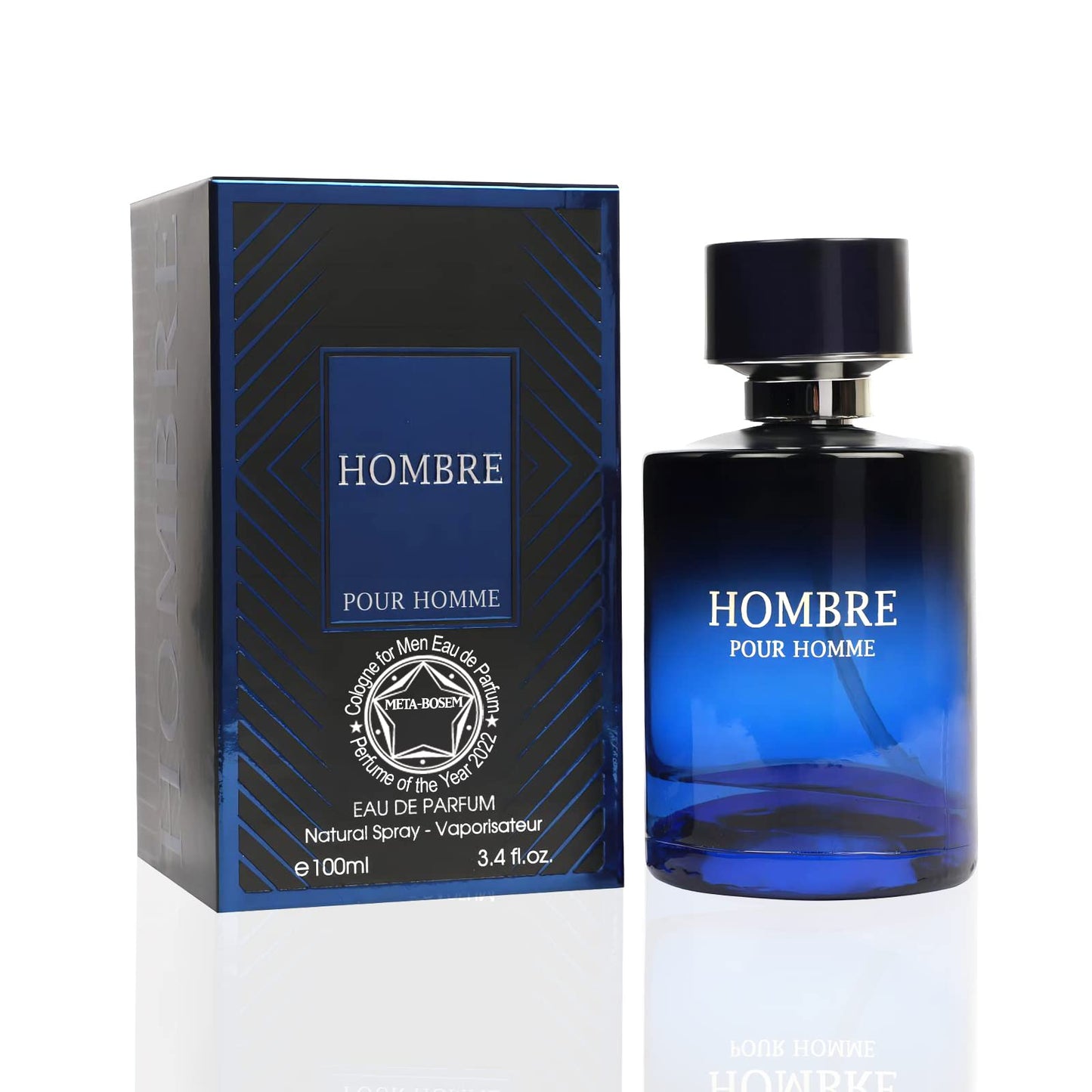 META-BOSEM Hombre, Men's Cologne Eau de Toilette Natural Spray - Fresh Scents - Great Holiday Gift - for All Day Use - a Classic Bottle, 3.4 Fluid Beauty & Personal Care META-BOSEM