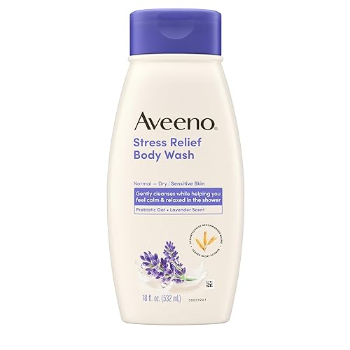 Aveeno Stress Relief Body Wash with Nourishing Oat & Lavender Scent for Sensitive Skin, Gently Cleanses & Helps You Feel Calm & Relaxed in the Shower Beauty & Personal Care Aveeno