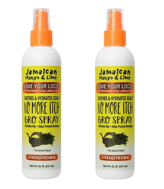 Jamaican Mango & Lime No More Itch Spray - Soothing Scalp Regular Relief for Locs, Braids, Twists & Protective Styles - 8 oz (Pack of 2) Beauty & Personal Care Jamaican Mango & Lime