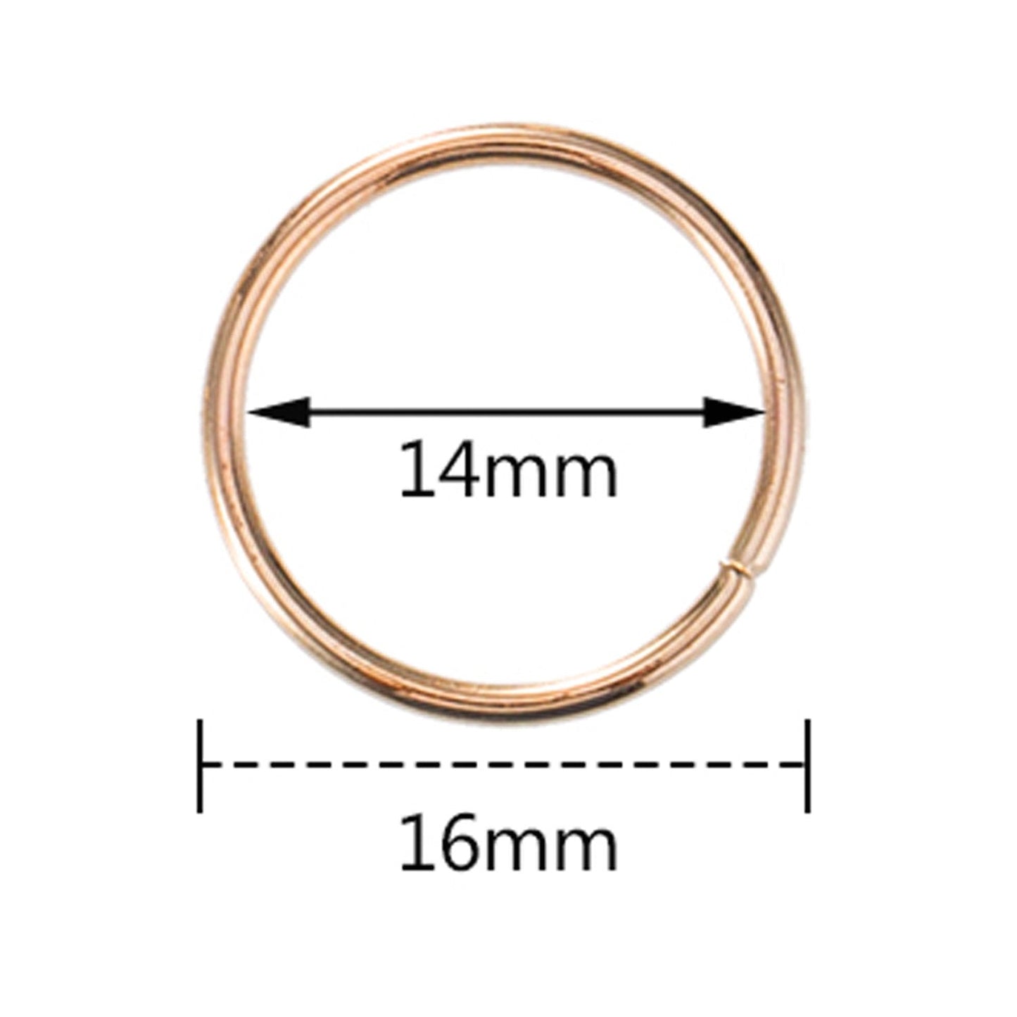 Hotop 100 Pack Hair Rings Gold Braid Rings Loop Clips 0.63 Inch Women's Fashion Hip-hop DIY Hair Accessories for Dreadlocks Beauty & Personal Care Hotop