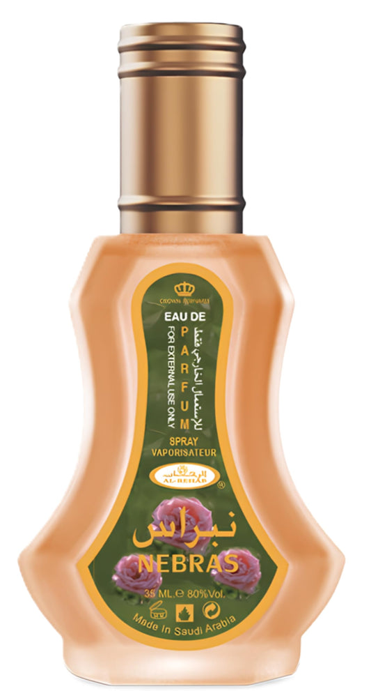 Al Rehab Nebras - Floral, Oud, Amber, Woody - Eau de Parfum Spray for Unisex, 1.18 Ounce / 35ml Beauty & Personal Care Al-Rehab