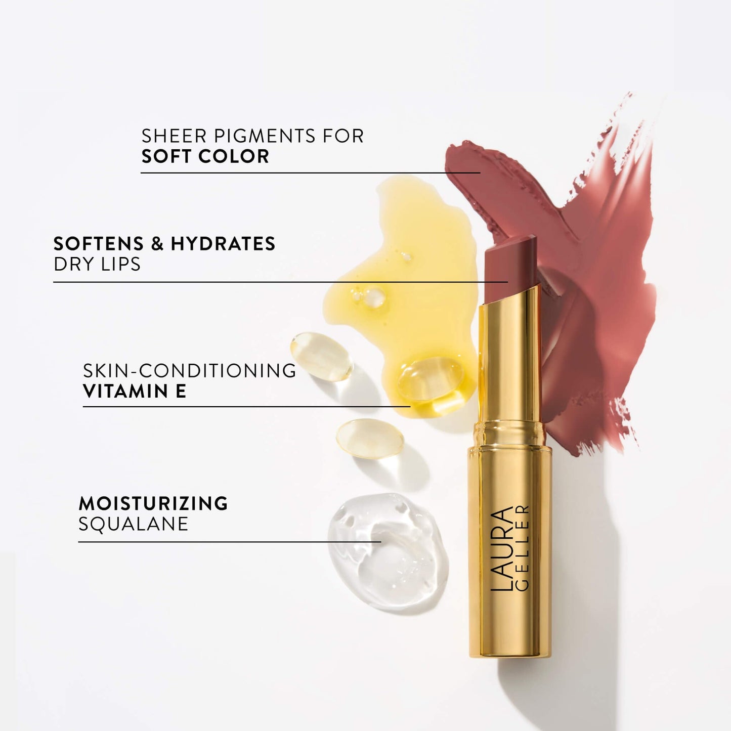 LAURA GELLER NEW YORK Jelly Balm Tinted Lip Balm - Jammin' - Hydrating Lip Color with Shine Finish - Squalane & Vitamin E - Buildable Sheer to Medium Beauty & Personal Care LAURA GELLER NEW YORK