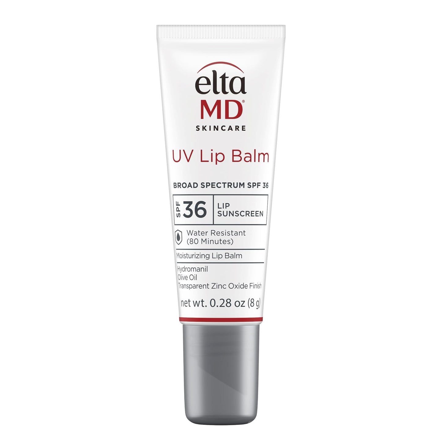 EltaMD UV Lip Balm SPF Sunscreen, Sunscreen Lip Balm with SPF 30+, Protects Dry Cracked Lips, Transparent Zinc Oxide, 0.28 Tube Beauty & Personal Care EltaMD