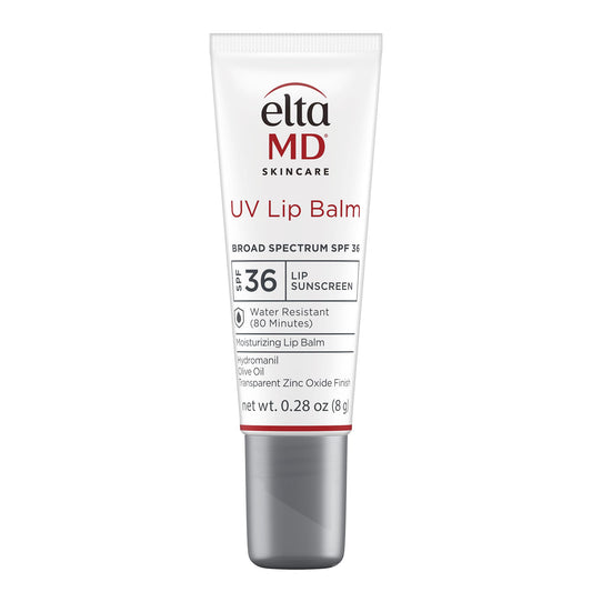 EltaMD UV Lip Balm SPF Sunscreen, Sunscreen Lip Balm with SPF 30+, Protects Dry Cracked Lips, Transparent Zinc Oxide, 0.28 Tube Beauty & Personal Care EltaMD