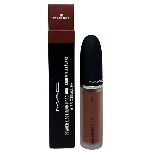 M·A·C Cosmetics Powder Kiss Liquid Lipcolour - 997 Over The Taupe (0.17 fl oz / 5 mL) Beauty & Personal Care MAC