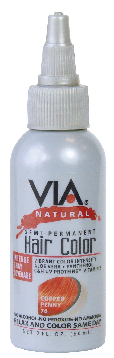 [VIA NATURAL] SEMI-PERMANENT HAIR COLOR RINSE W/ALOE VERA #64 RUBY RED Beauty & Personal Care Via Natural