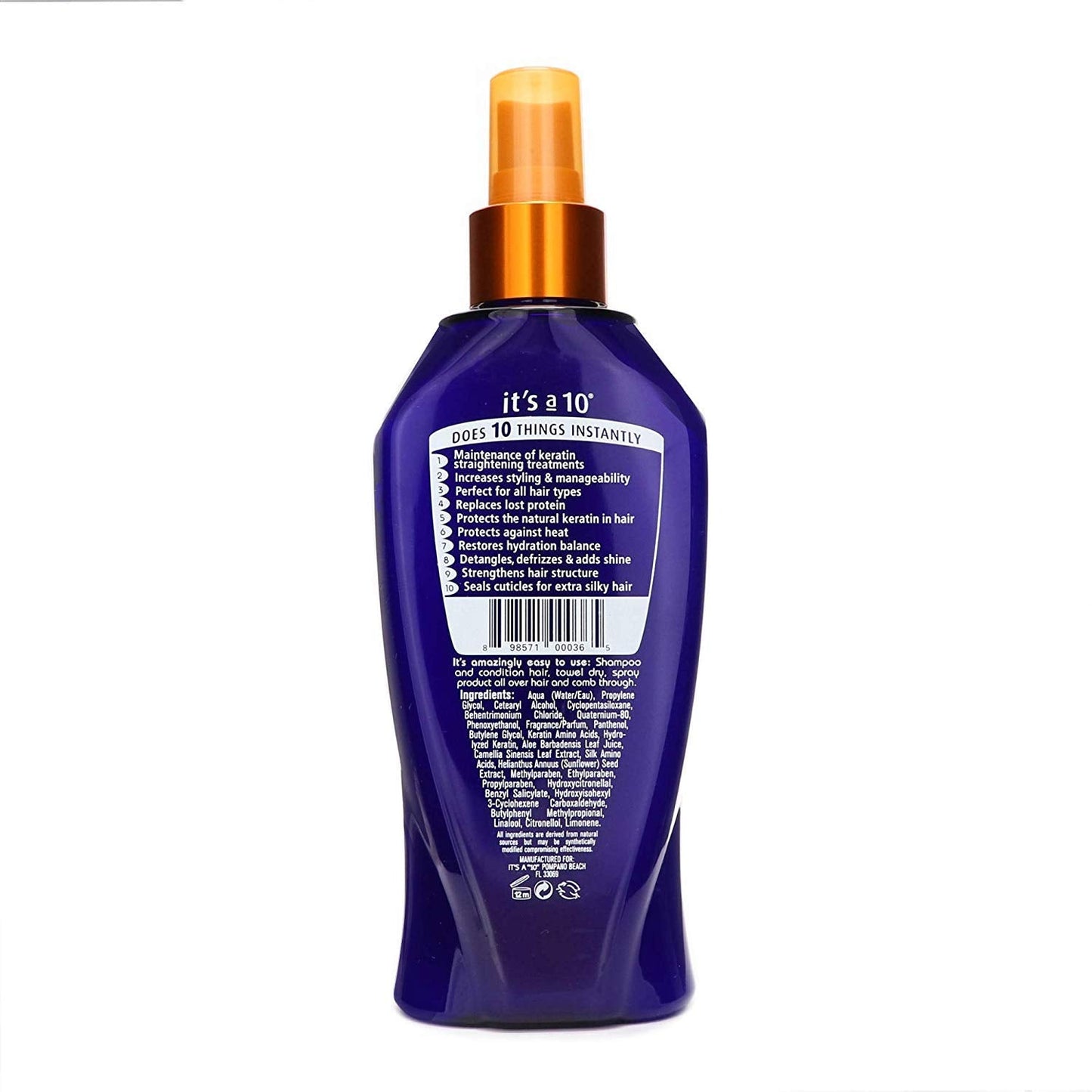 Its A 10 + Keratin Mir Le Size 2z Its A 10 + Miracle Leave-In Plus Keratin, 2 Fl. Oz (Pack of 4) Beauty & Personal Care It's a 10 Haircare