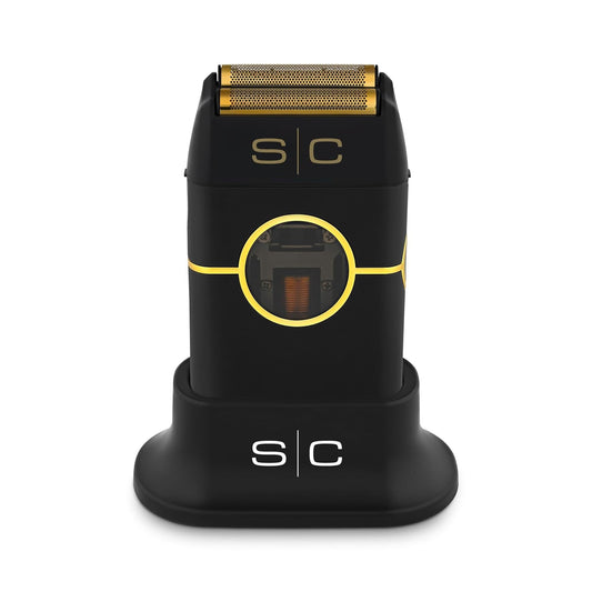 StyleCraft Instinct Metal Cordless Double Foil Shaver with IN2 Vector Motor Intuitive Torque Control, USB-C Rechargeable (Black) Beauty and Personal Care Stylecraft