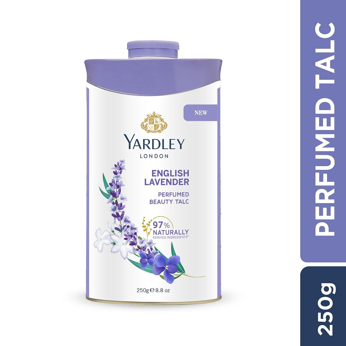 Yardley English Lavender Perfumed Talc | 250g ( 8.81 Ounce) | Pack of 1 Beauty & Personal Care Yardley