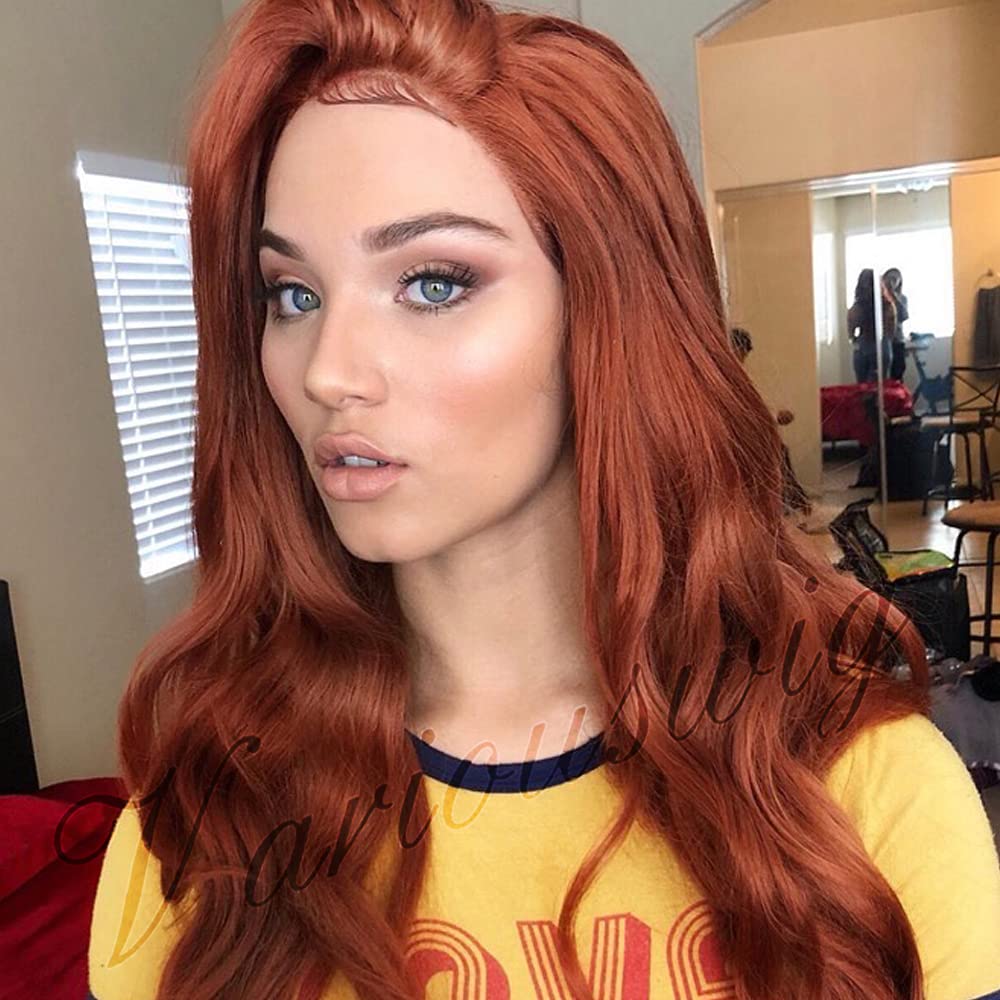 variouswig All Kinds of Everyday Natural Wigs Synthetic Lace Front Wigs Side Part Long Body Wave Heat Resistant Synthetic Wigs for Women Cosplay Party