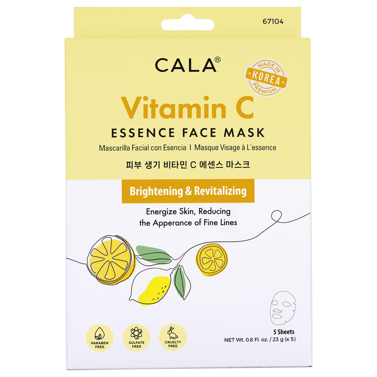 Cala essence facial mask sheets 5 count, 5 Count Beauty & Personal Care Cala