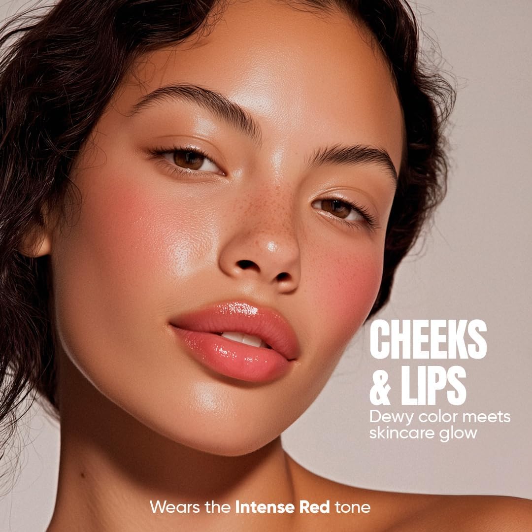 TOTEMICA Cooling Water Jelly Tint, Lip & Cheek Stain | Intense Red