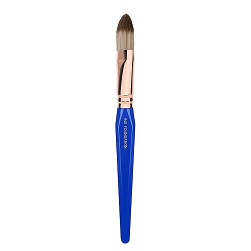 Bdellium Tools Professional Makeup Brush - Golden Triangle 948 Foundation - With All Vegan and Soft Synthetic Fibers, For Foundation (Blue, 1pc) Beauty & Personal Care BDELLIUM TOOLS