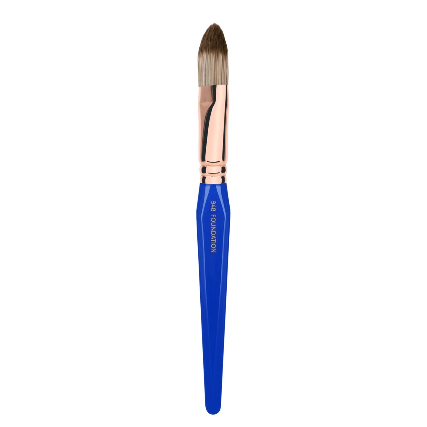 Bdellium Tools Professional Makeup Brush - Golden Triangle 948 Foundation - With All Vegan and Soft Synthetic Fibers, For Foundation (Blue, 1pc) Beauty & Personal Care BDELLIUM TOOLS