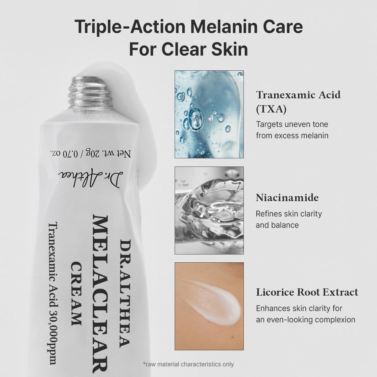 Dr.Althea Melaclear Cream | Tranexamic Acid (TXA) & Niacinamide to Help Refine Uneven Skin Tone | Face Moisturizer for Dark Spot & Hyperpigmentation Beauty and Personal Care Dr.Althea
