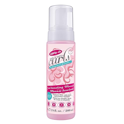 Dippity Do Girls With Curls Curl Enhancing Mousse, Light, 3-in-1 Defining Foaming Mousse for Curly Wavy Hair, Hibiscus, Olive Oil, Anti Frizz Bouncy Beauty & Personal Care Dippity Do