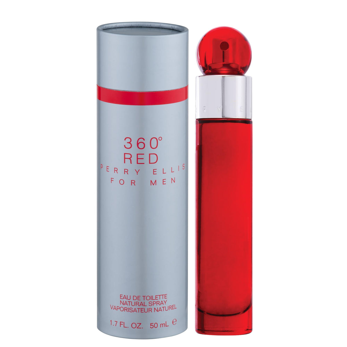 Perry Ellis 360° Red Eau De Toilette Spray for Men - Mens Cologne, Long Lasting Perfume, EDT, Fragrance with Notes of Clove, Cinnamon & Patchouli Beauty & Personal Care Perry Ellis