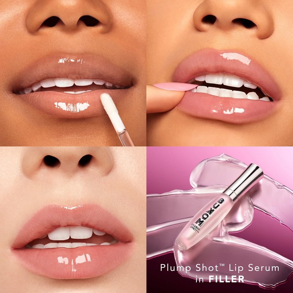 Buxom Women's Plump Shot Plumping Lip Serum - Shimmer Chrome Tints, Glossy - Filler (Clear) Beauty & Personal Care Buxom