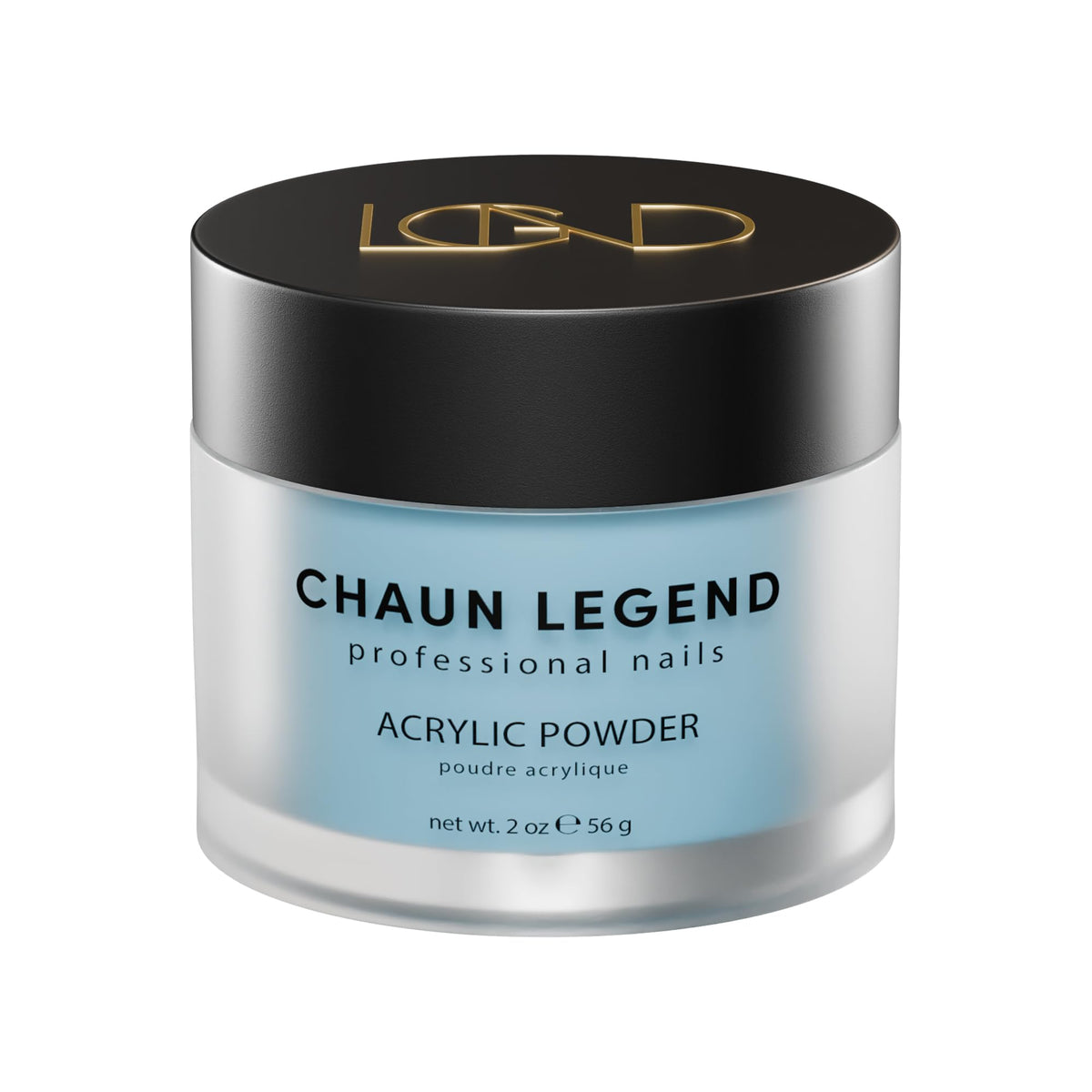 Chaun Legend Acrylic Powder, 2 Oz Long Lasting Salon Quality, Bubble Free, Self Leveling Professional Manicures, Fake Nails, Carving & Extensions