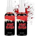 Halloween Fake Blood Makeup Kit, Realistic Washable Fake Blood Makeup for Zombie Vampire Monster Cosplay & Dress Up(2PCS) Beauty & Personal Care zhaoan