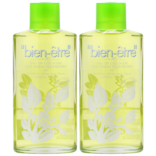 BIEN-ETRE Eau De Cologne Aux Essences Fraiches 250ml (Pack of 2) Beauty & Personal Care Bien-Etre