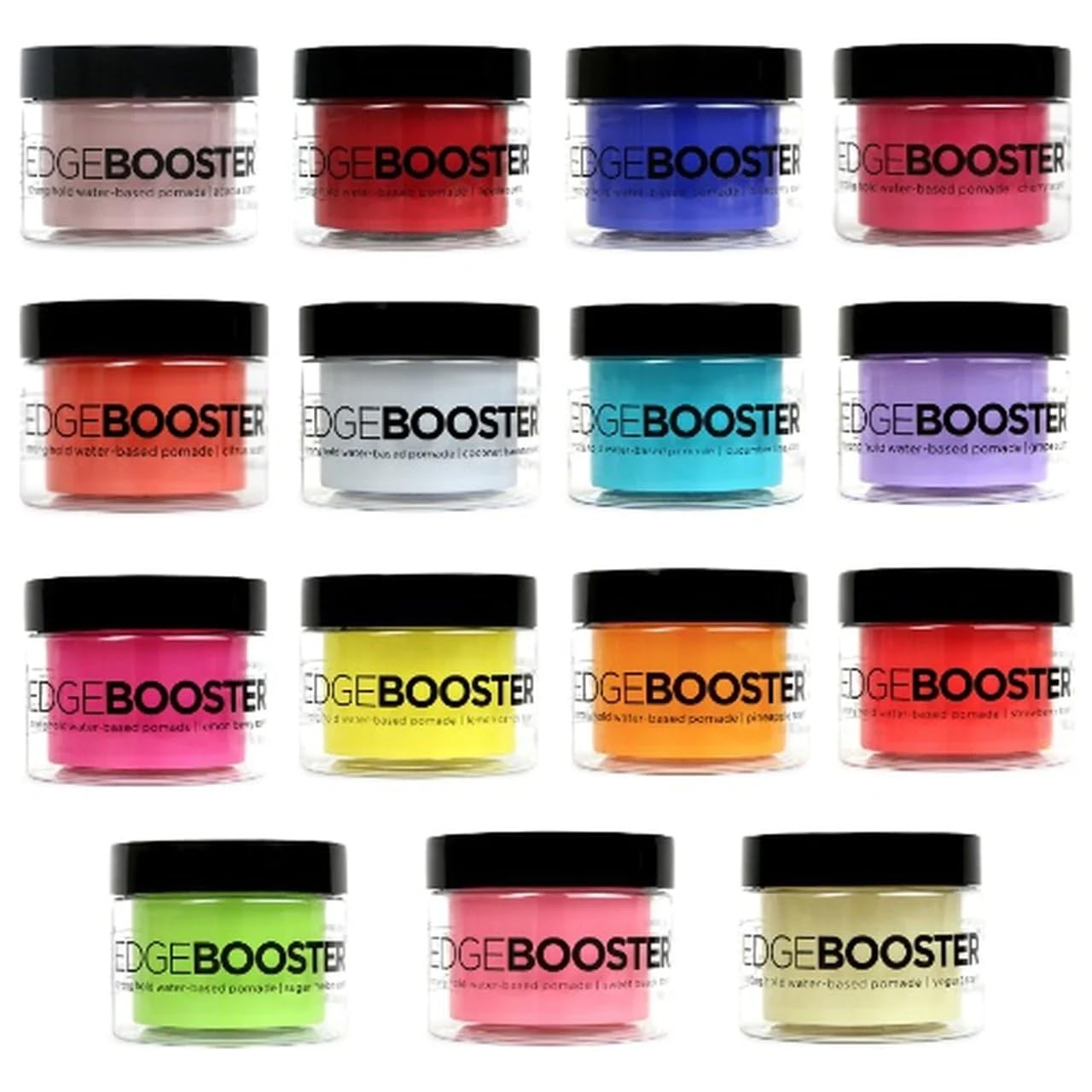 Style Factor Edge Booster Strong Hold Water-Based Pomade 3.38oz - Sweet Peach Scent Beauty & Personal Care EDGEBOOSTER