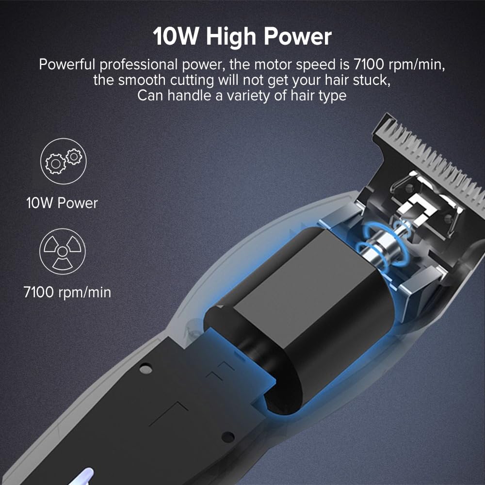 QDKVTNDJZ Hair Clippers foren, USB Electric Clippersen Rechargeable Cordless Close Cutting T-Blade Trimmer with 3 Combs Beauty and Personal Care QDKVTNDJZ