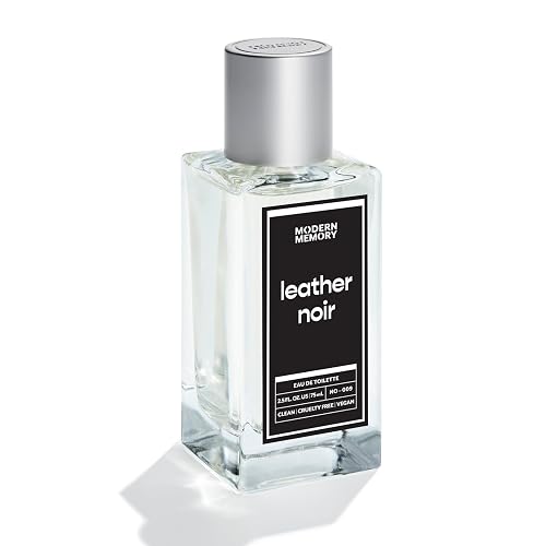 Modern Memory Leather Noir Eau de Toilette for Men, 2.5 fl oz - Notes of Cardamom, Jasmine, Amber & Moss Beauty & Personal Care Modern Memory